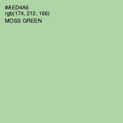 #AED4A6 - Moss Green Color Image